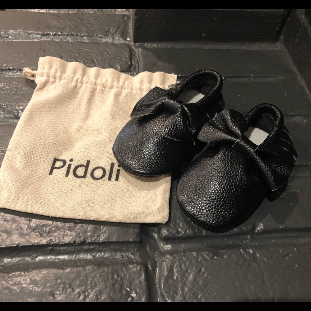 Black Baby Moccasins